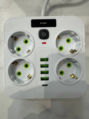 Сетевой фильтр 2м на 4 розетки 4 usb и type-c