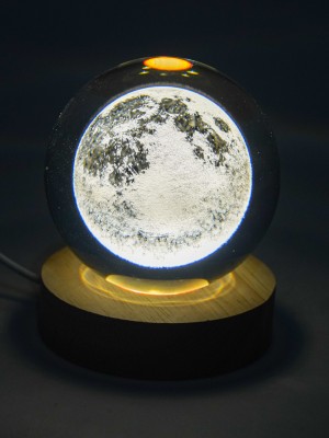 Светильник-ночник Crystal Ball 3D луна шар антистрессовый
