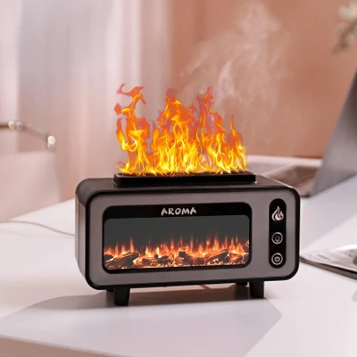 Увлажнитель воздуха Vintage Fireplac Aroma Diffuser 7 видов цветов