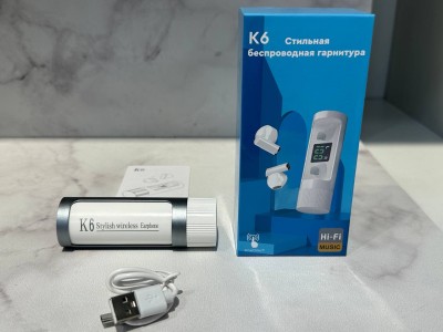 Наушники K6 стильная беспроводная гарнитура