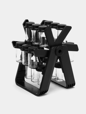 Органайзер Spice Rack 18 в 1 с баночками для хранения специй на столе