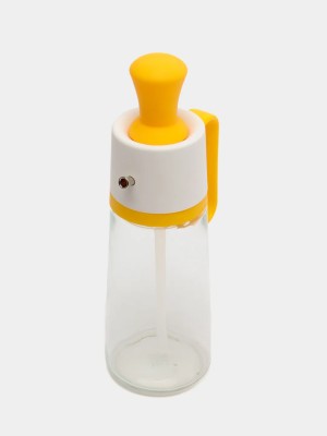 Бутылка Seasoning Bottle 0.63л для масла и уксуса желтая насадка-кисточка